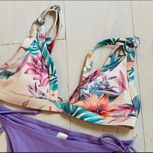 Pacsun floral swimsuit top